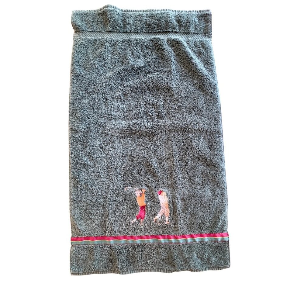 VTG Golf Towel Embroidered Golfers USA Made